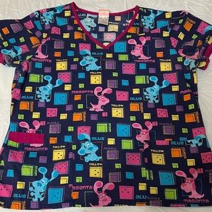 Nickelodeon Blues Clues Scrub Top